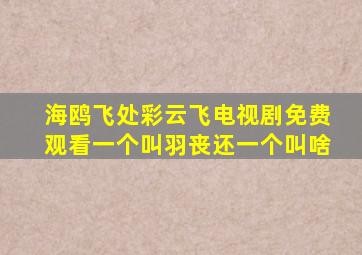 海鸥飞处彩云飞电视剧免费观看一个叫羽丧还一个叫啥