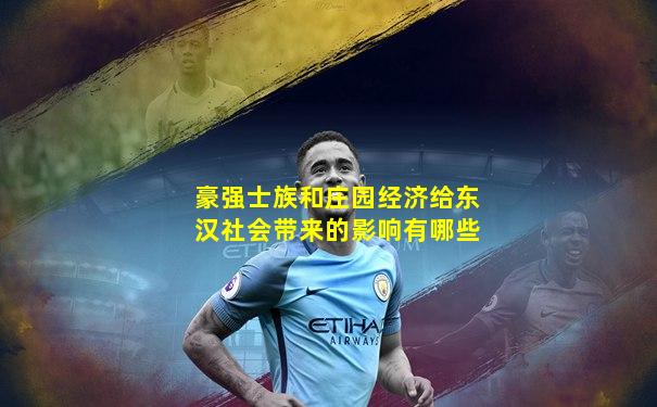 豪强士族和庄园经济给东汉社会带来的影响有哪些